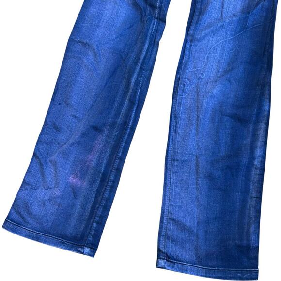 Tripp NYC Dark Blue Vector Grunge Skinny Jeans - Picture 6 of 7